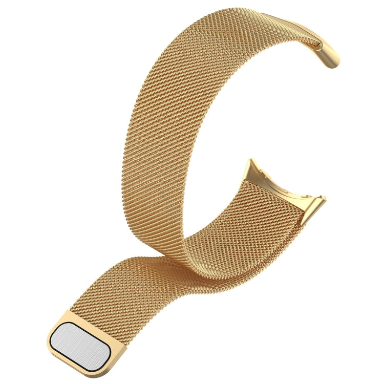 For Google Pixel Watch 2 Milan Magnetic Steel Mesh Watch Band(Gold) - Watch Cases by PMC TechLife | Online Shopping South Africa | PMC TechLife | Buy Now Pay Later Mobicred