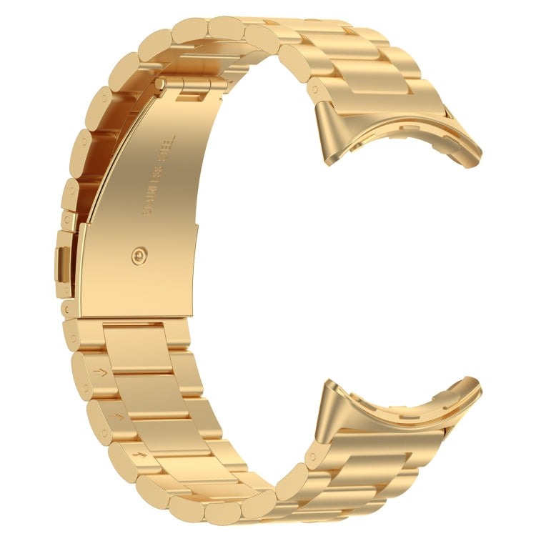 For Google Pixel Watch 2 Three Bead Stainless Steel Metal Watch Band(Gold) - free shipping - PMC TechLife - Order now!