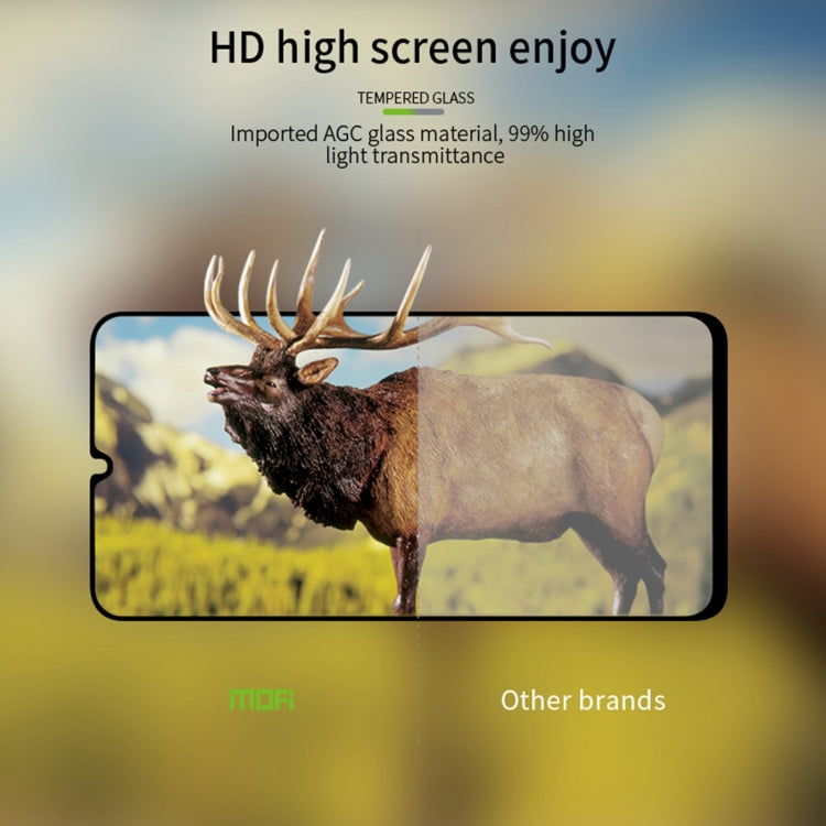 For Samsung Galaxy A05s MOFI 9H 2.5D Full Screen Tempered Glass Film(Black) - Galaxy Tempered Glass by MOFI | Online Shopping South Africa | PMC TechLife