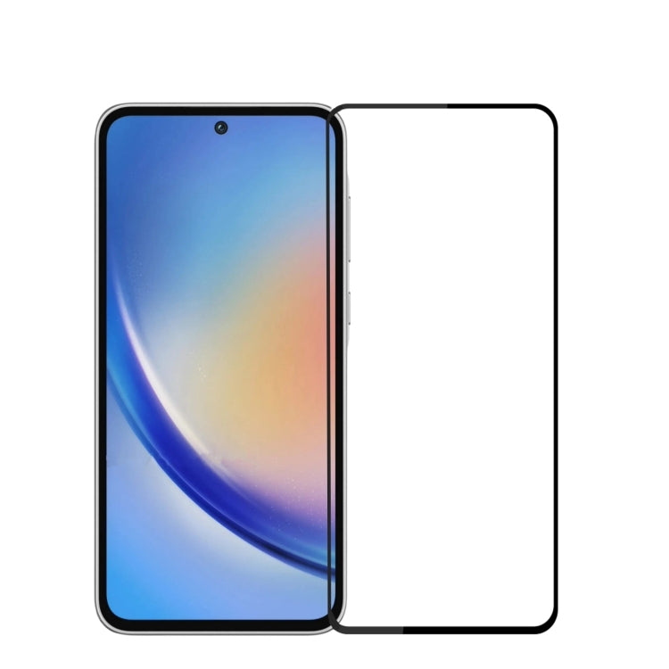 For Samsung Galaxy A35 / A55 MOFI 9H 2.5D Full Screen Tempered Glass Film(Black) - Galaxy Tempered Glass by MOFI | Online Shopping South Africa | PMC TechLife | Buy Now Pay Later Mobicred
