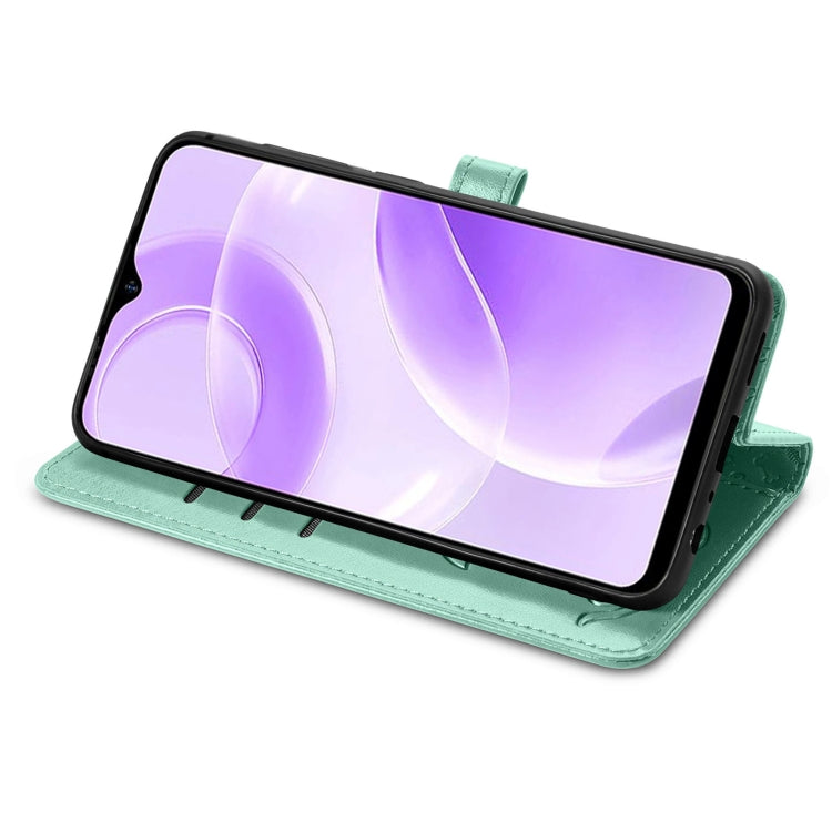 For Ulefone Note 15 Cat and Dog Embossed Leather Phone Case(Green) - Ulefone Cases by PMC Jewellery | Online Shopping South Africa | PMC Jewellery | Buy Now Pay Later Mobicred