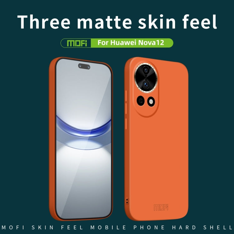 For Huawei nova 12 MOFI Qin Series Skin Feel All-inclusive PC Phone Case(Beige) - Huawei Cases by MOFI | Online Shopping South Africa | PMC TechLife | Buy Now Pay Later Mobicred