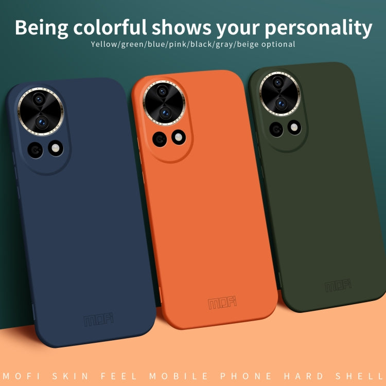 For Huawei nova 12 MOFI Qin Series Skin Feel All-inclusive PC Phone Case(Beige) - Huawei Cases by MOFI | Online Shopping South Africa | PMC TechLife | Buy Now Pay Later Mobicred