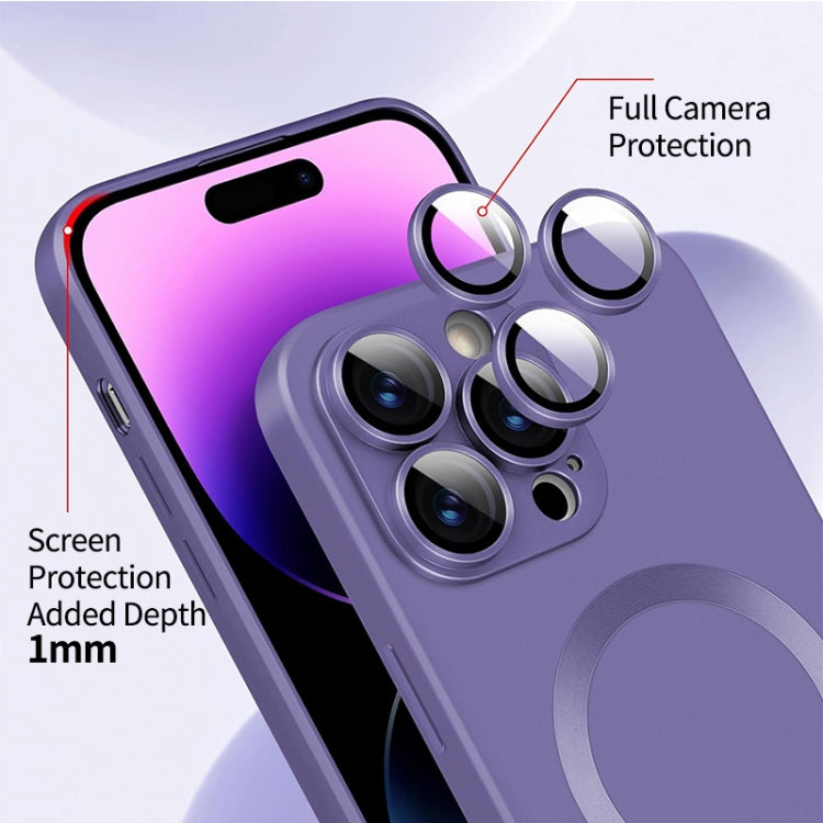 For iPhone 16 Pro Max ENKAY MagSafe Matte TPU Phone Case with Lens Film(Dark Grey) - iPhone 16 Pro Max Cases by ENKAY | Online Shopping South Africa | PMC Jewellery | Buy Now Pay Later Mobicred