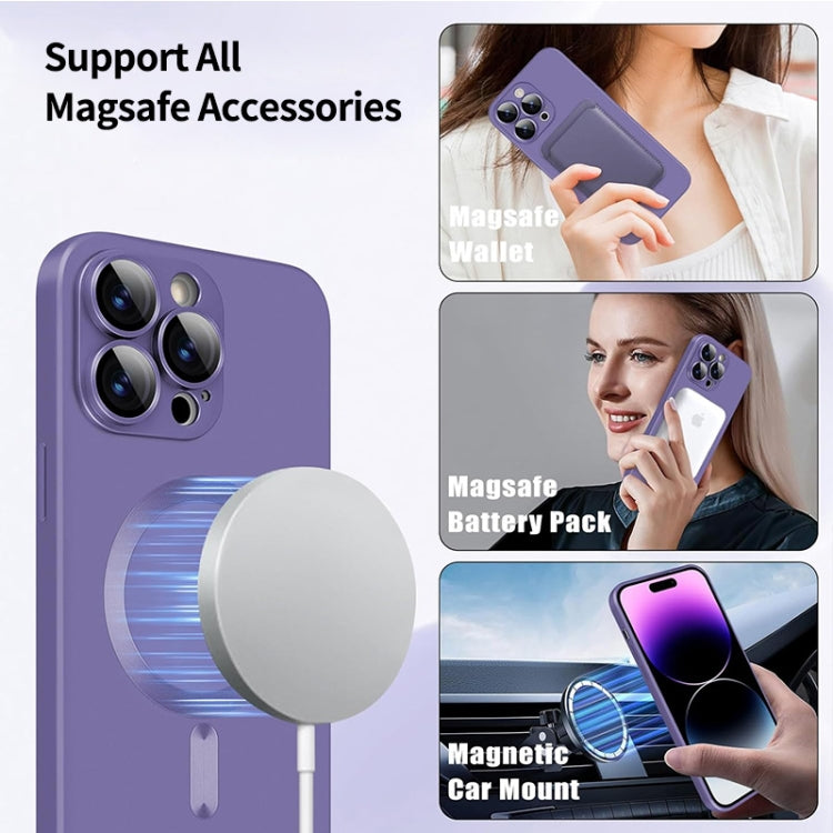 For iPhone 16 Plus ENKAY MagSafe Matte TPU Phone Case with Lens Film(Silver) - free shipping - PMC Jewellery - Order now!