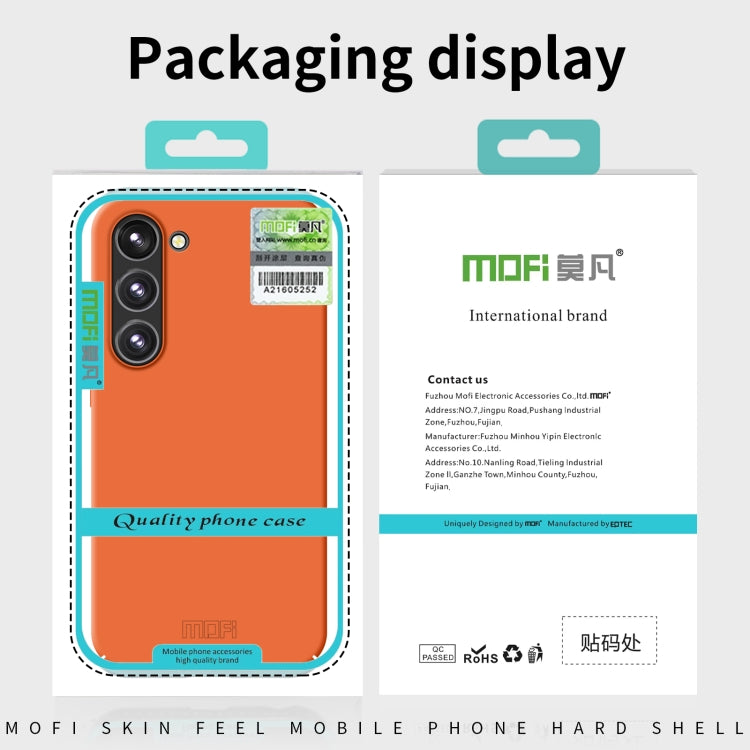 For Samsung Galaxy S23 FE 5G MOFI Qin Series Skin Feel All-inclusive PC Phone Case(Orange) - Galaxy Phone Cases by MOFI | Online Shopping South Africa | PMC Jewellery