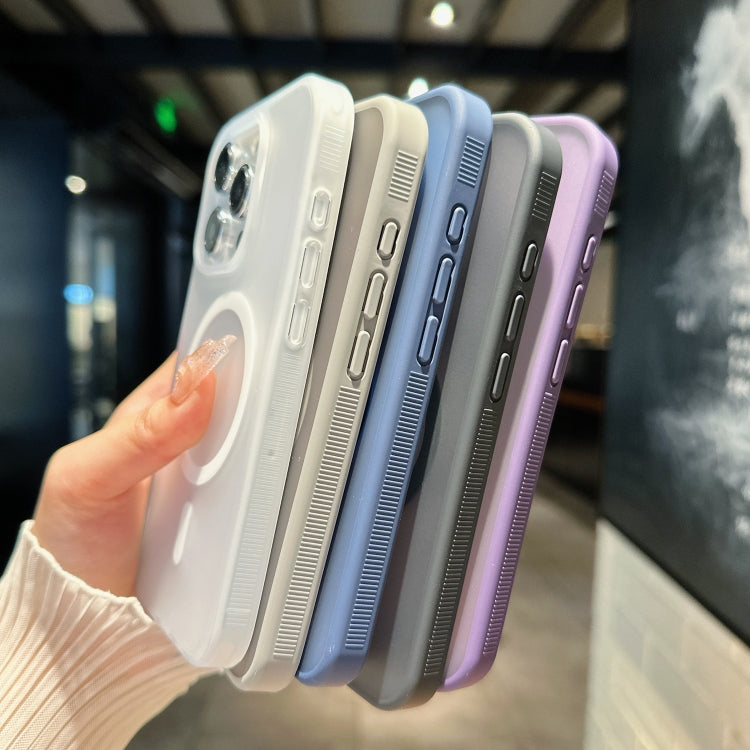 For iPhone 16 Plus Transparent TPU Hybrid PC Magsafe Phone Case(Blue) - iPhone 16 Plus Cases by PMC TechLife | Online Shopping South Africa | PMC TechLife | Buy Now Pay Later Mobicred