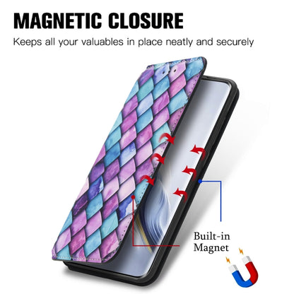 For Honor Magic6 Pro CaseNeo Colorful Magnetic Leather Phone Case(Purple Scales) - Honor Cases by PMC Jewellery | Online Shopping South Africa | PMC Jewellery | Buy Now Pay Later Mobicred