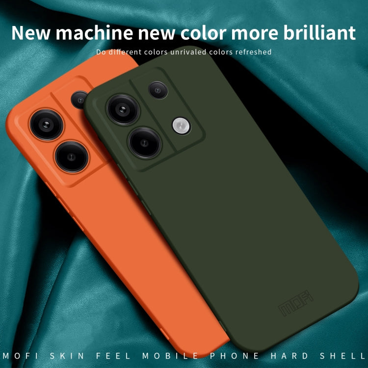 For Xiaomi Redmi Note 13 5G MOFI Qin Series Skin Feel All-inclusive PC Phone Case(Orange) - free shipping - PMC TechLife - Order now!