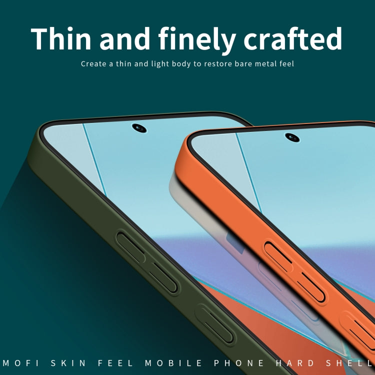 For Xiaomi Redmi Note 13 5G MOFI Qin Series Skin Feel All-inclusive PC Phone Case(Orange) - free shipping - PMC TechLife - Order now!
