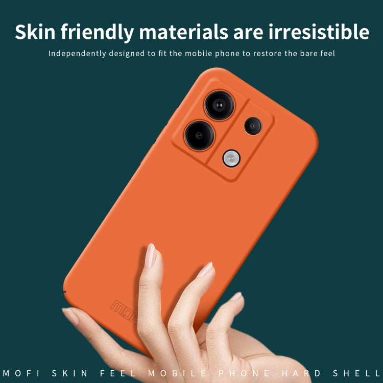 For Xiaomi Redmi Note 13 MOFI Qin Series Skin Feel All-inclusive PC Phone Case(Beige) - Note 13 Cases by MOFI | Online Shopping South Africa | PMC TechLife