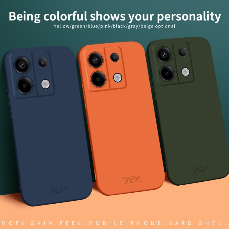 For Xiaomi Redmi Note 13 MOFI Qin Series Skin Feel All-inclusive PC Phone Case(Beige) - Note 13 Cases by MOFI | Online Shopping South Africa | PMC TechLife