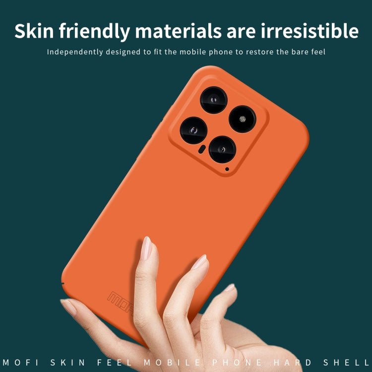 For Xiaomi 14 MOFI Qin Series Skin Feel All-inclusive PC Phone Case(Blue) - 14 Cases by MOFI | Online Shopping South Africa | PMC TechLife