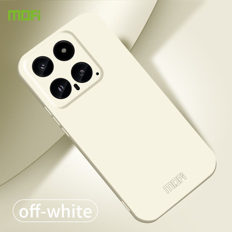 For Xiaomi 14 MOFI Qin Series Skin Feel All-inclusive PC Phone Case(Beige) - 14 Cases by MOFI | Online Shopping South Africa | PMC Jewellery