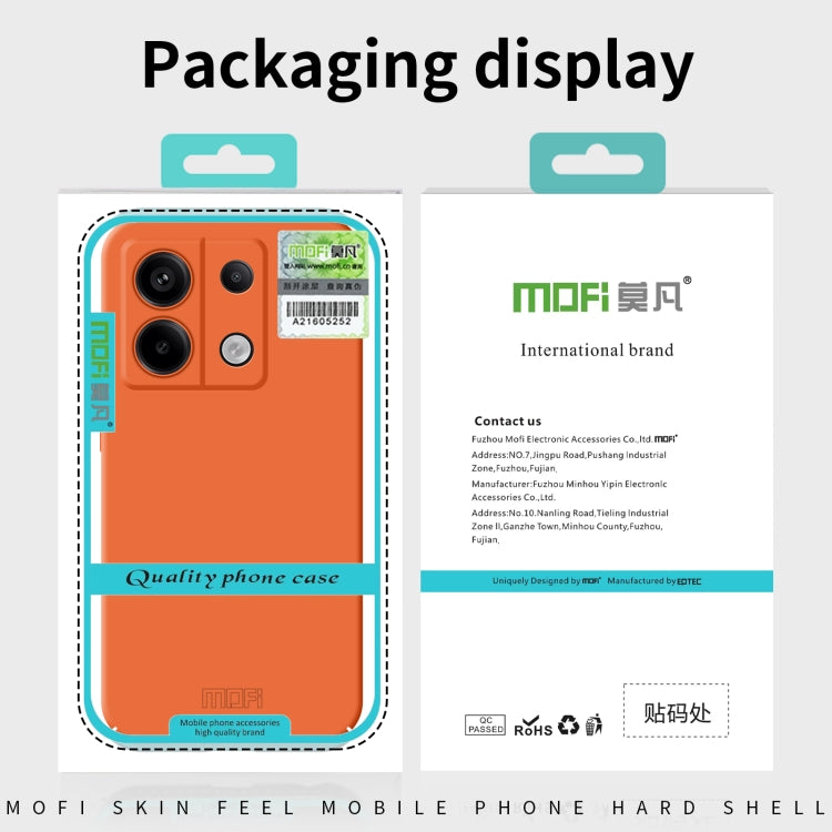 For Xiaomi Redmi Note 13 MOFI Qin Series Skin Feel All-inclusive PC Phone Case(Beige) - Note 13 Cases by MOFI | Online Shopping South Africa | PMC TechLife