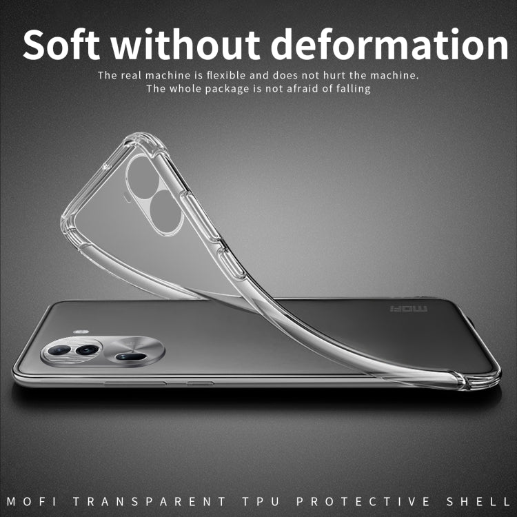 For OPPO Reno11 China MOFI Ming Series Ultra-thin TPU Phone Case(Transparent) - Reno11 Cases by MOFI | Online Shopping South Africa | PMC Jewellery