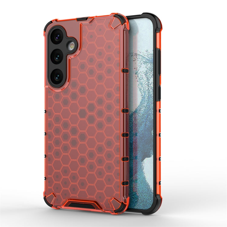 For Samsung Galaxy S24+ 5G Shockproof Honeycomb Phone Case(Red) - Galaxy S24+ 5G Cases by PMC TechLife | Online Shopping South Africa | PMC TechLife | Buy Now Pay Later Mobicred