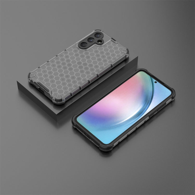 For Samsung Galaxy A55 Shockproof Honeycomb Phone Case(Black) - Galaxy Phone Cases by PMC TechLife | Online Shopping South Africa | PMC TechLife