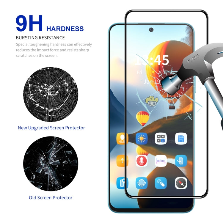 For Google Pixel 9 5pcs ENKAY Hat-Prince Full Glue High Aluminum-silicon Tempered Glass Film - Google Tempered Glass by ENKAY | Online Shopping South Africa | PMC Jewellery | Buy Now Pay Later Mobicred