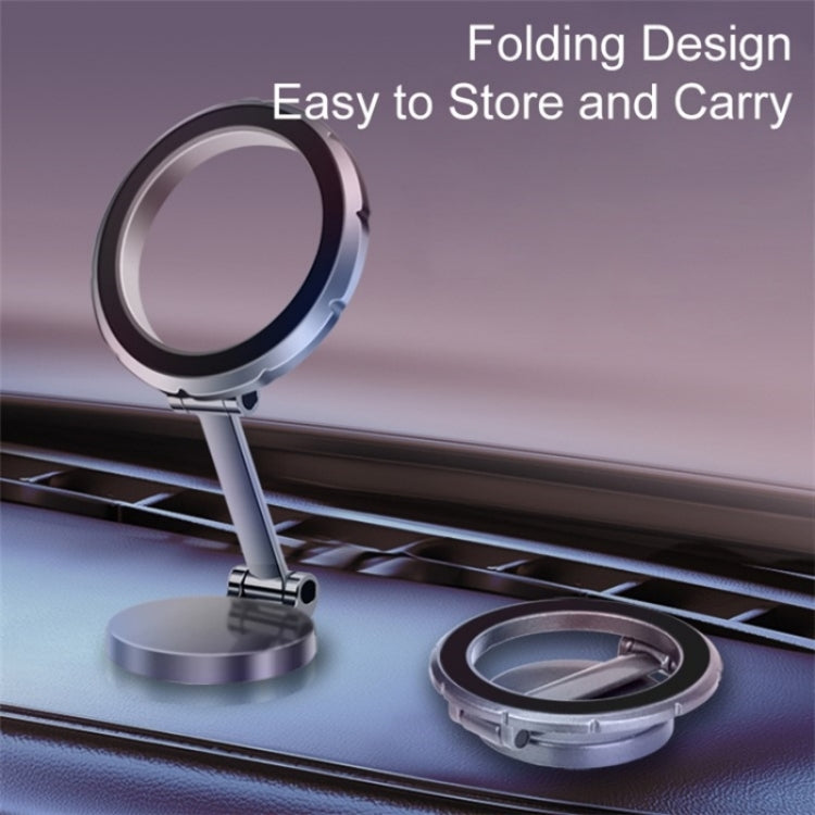 G118 1080-Degree Rotating Folding Magnetic Phone Holder Dashboard Suction Cup Car Mount(Grey) - Universal Car Holders by PMC TechLife | Online Shopping South Africa | PMC TechLife | Buy Now Pay Later Mobicred
