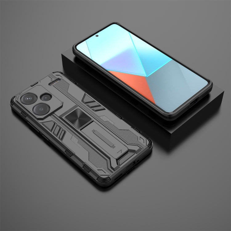 For Redmi Note 13 Pro 5G Supersonic Armor PC Hybrid TPU Phone Case(Black) - Note 13 Pro Cases by PMC TechLife | Online Shopping South Africa | PMC TechLife | Buy Now Pay Later Mobicred