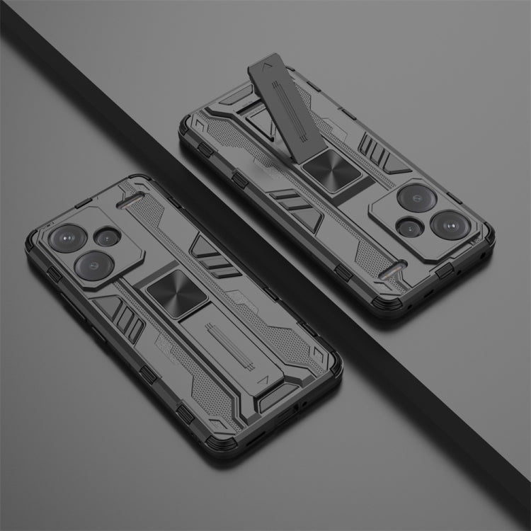 For Redmi Note 13 Pro 5G Supersonic Armor PC Hybrid TPU Phone Case(Black) - Note 13 Pro Cases by PMC TechLife | Online Shopping South Africa | PMC TechLife | Buy Now Pay Later Mobicred