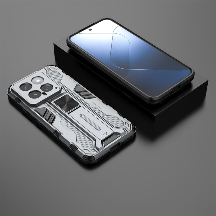 For Xiaomi 14 Supersonic Armor PC Hybrid TPU Phone Case(Grey) - 14 Cases by PMC TechLife | Online Shopping South Africa | PMC TechLife | Buy Now Pay Later Mobicred