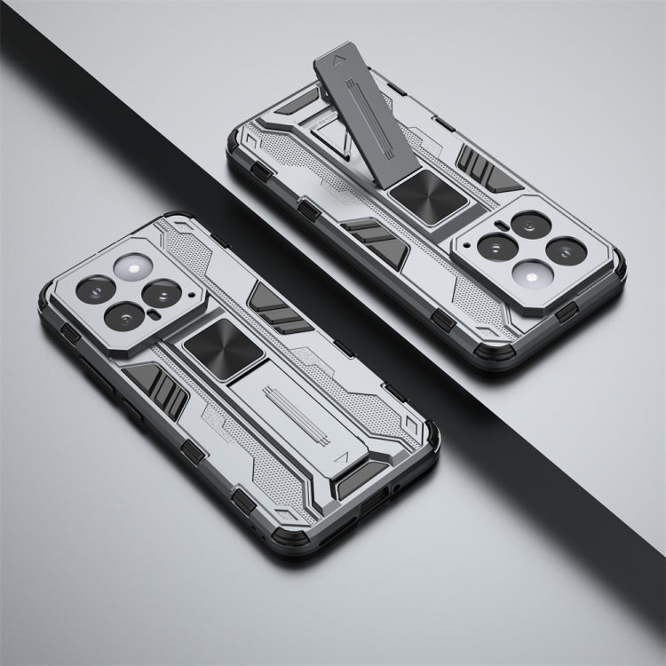 For Xiaomi 14 Supersonic Armor PC Hybrid TPU Phone Case(Grey) - 14 Cases by PMC TechLife | Online Shopping South Africa | PMC TechLife | Buy Now Pay Later Mobicred