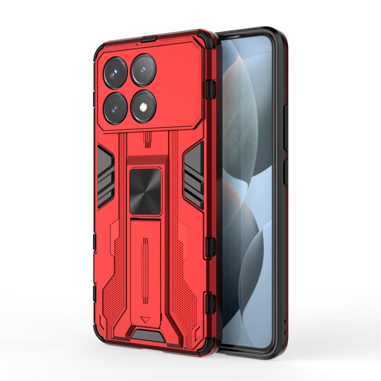 For Redmi K70 Supersonic Armor PC Hybrid TPU Phone Case(Red) - Xiaomi Cases by PMC TechLife | Online Shopping South Africa | PMC TechLife | Buy Now Pay Later Mobicred