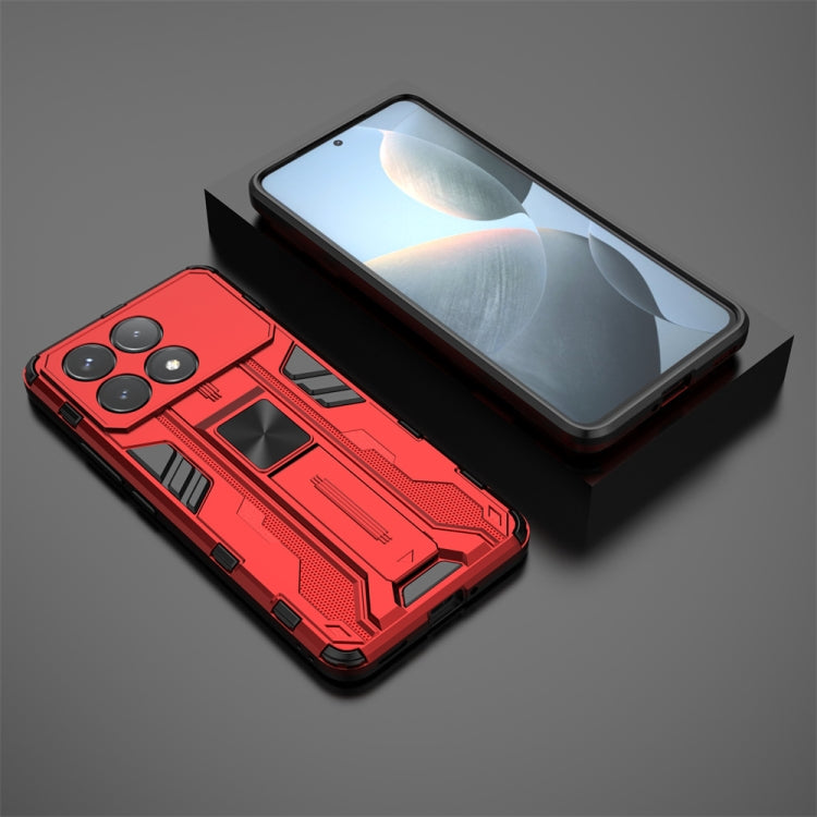 For Redmi K70 Supersonic Armor PC Hybrid TPU Phone Case(Red) - Xiaomi Cases by PMC TechLife | Online Shopping South Africa | PMC TechLife | Buy Now Pay Later Mobicred