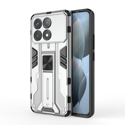 For Redmi K70 Supersonic Armor PC Hybrid TPU Phone Case(Silver) - Xiaomi Cases by PMC Jewellery | Online Shopping South Africa | PMC Jewellery | Buy Now Pay Later Mobicred