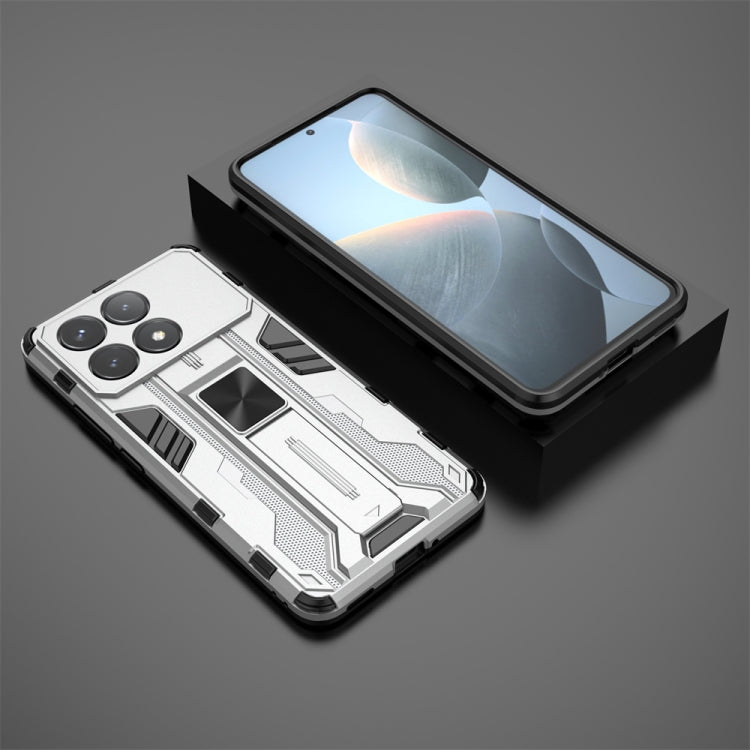 For Redmi K70 Supersonic Armor PC Hybrid TPU Phone Case(Silver) - Xiaomi Cases by PMC Jewellery | Online Shopping South Africa | PMC Jewellery | Buy Now Pay Later Mobicred