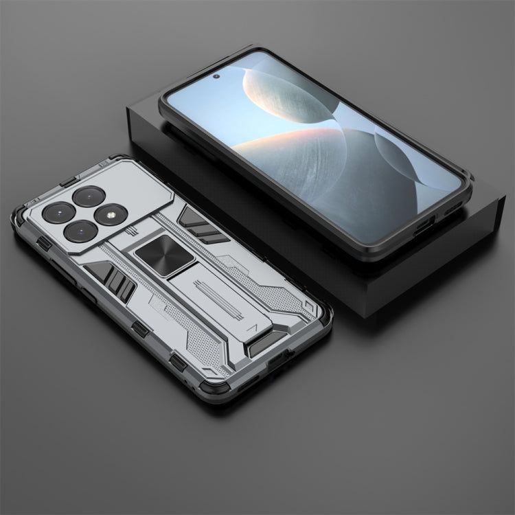 For Xiaomi Poco X6 Pro Supersonic Armor PC Hybrid TPU Phone Case(Grey) - free shipping - PMC TechLife - Order now!
