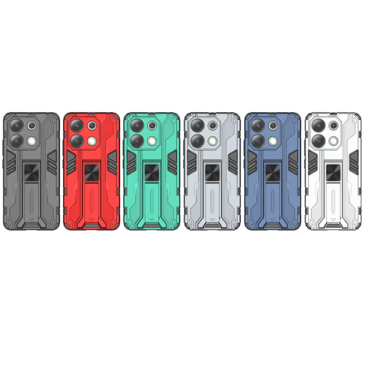 For Redmi Note 13 4G Supersonic Armor PC Hybrid TPU Phone Case(Grey) - Note 13 Cases by PMC TechLife | Online Shopping South Africa | PMC TechLife | Buy Now Pay Later Mobicred