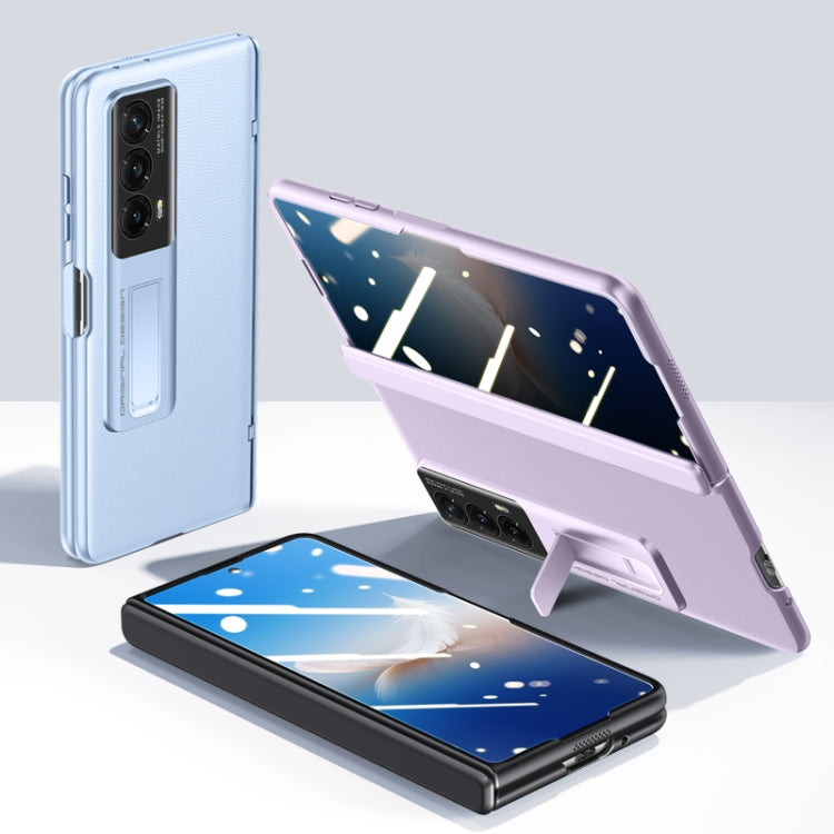 For Honor Magic Vs2 Pioneer Skin-Feel Case-film Integral Hinge Shockproof Phone Case(Black) - Honor Cases by PMC TechLife | Online Shopping South Africa | PMC TechLife | Buy Now Pay Later Mobicred
