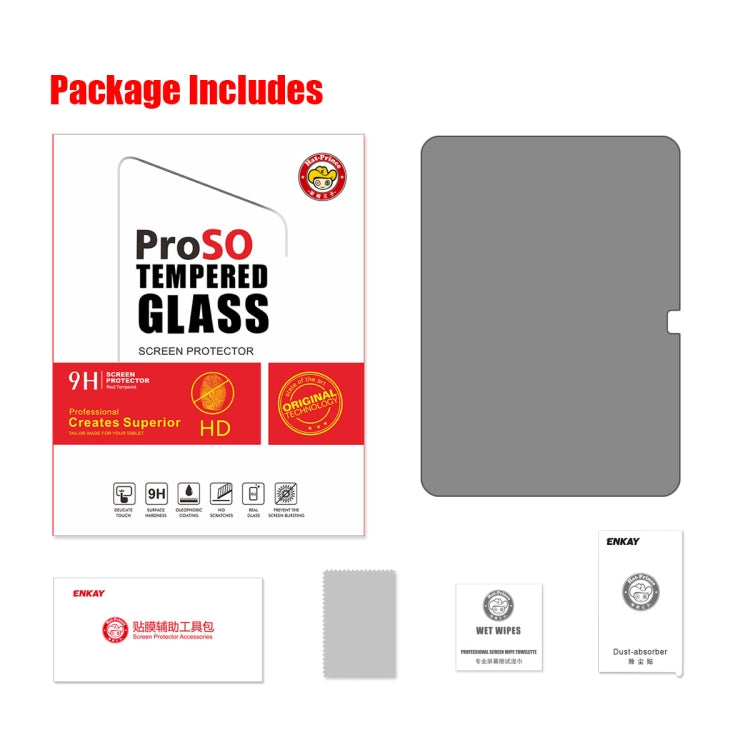 For iPad Air 11 2024 /10th Gen 10.9 2022 ENKAY Hat-Prince 0.33mm 28 Degrees Anti-peeping Privacy Tempered Glass Film - iPad 10th Gen 10.9 Tempered Glass by ENKAY | Online Shopping South Africa | PMC Jewellery | Buy Now Pay Later Mobicred