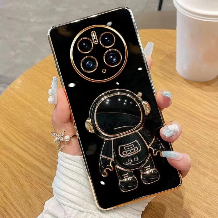 For Huawei Mate 50 Pro Electroplating Astronaut Holder Phone Case(Black) - free shipping - PMC TechLife - Order now!