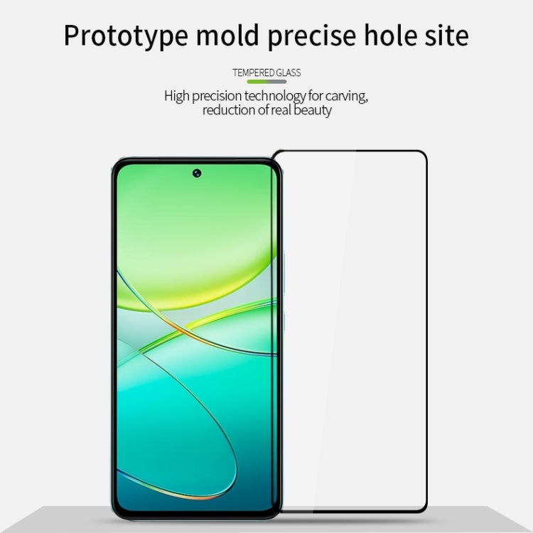 For vivo T3 MOFI 9H 2.5D Full Screen Tempered Glass Film(Black) - vivo Tempered Glass by MOFI | Online Shopping South Africa | PMC TechLife | Buy Now Pay Later Mobicred