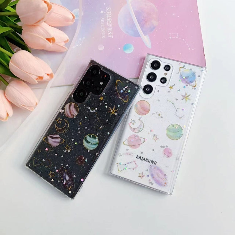 For Samsung Galaxy S25 Ultra 5G Cosmic Star Glitter Epoxy TPU Phone Case(Transparent) - Galaxy S25 Ultra 5G Cases by PMC Jewellery | Online Shopping South Africa | PMC Jewellery | Buy Now Pay Later Mobicred