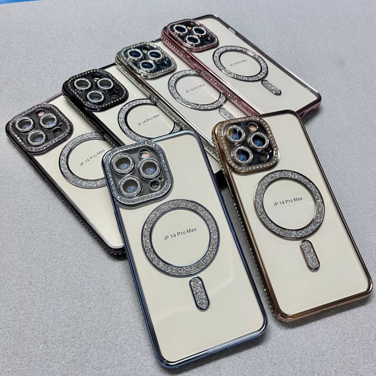 For iPhone 13 Pro Max Diamond Gradient Plated MagSafe TPU Phone Case(Silver) - iPhone 13 Pro Max Cases by PMC TechLife | Online Shopping South Africa | PMC TechLife