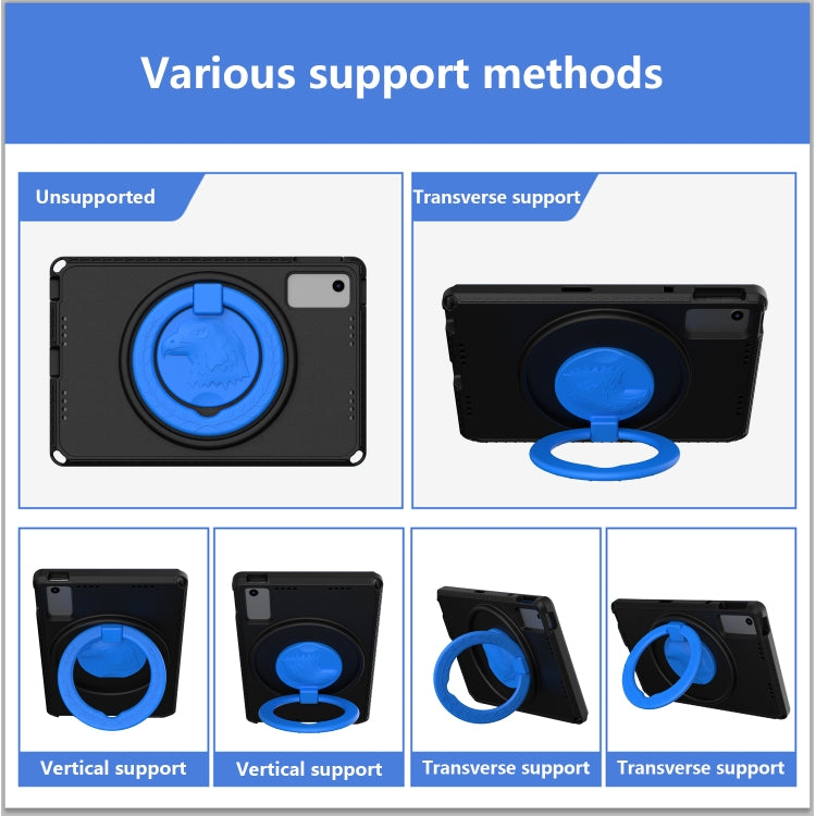 For Lenovo M10 Plus Gen3 TB-125F 10.6 EVA Hybrid PC Shockproof Tablet Case(Black) - Lenovo by PMC TechLife | Online Shopping South Africa | PMC TechLife | Buy Now Pay Later Mobicred