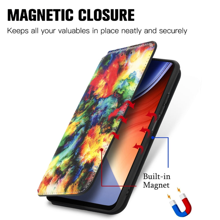 For Blackview  A96 CaseNeo Colorful Magnetic Leather Phone Case(Colorful Cloud) - More Brand by PMC TechLife | Online Shopping South Africa | PMC TechLife