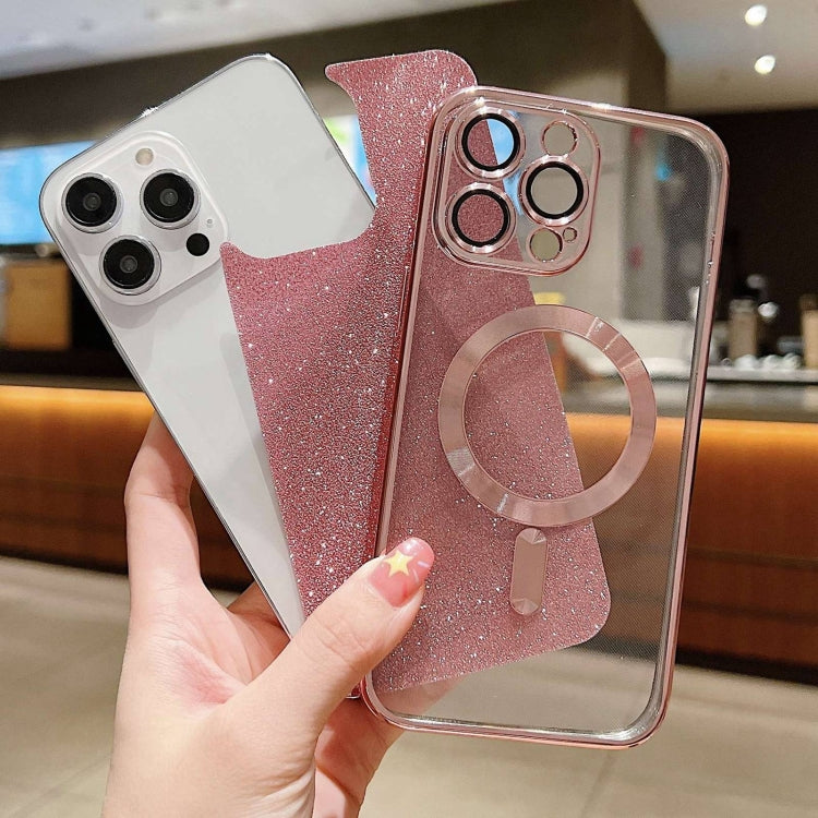 For iPhone 16 Plus Glitter Electroplating MagSafe TPU Phone Case(Rose  Gold) - iPhone 16 Plus Cases by PMC TechLife | Online Shopping South Africa | PMC TechLife | Buy Now Pay Later Mobicred