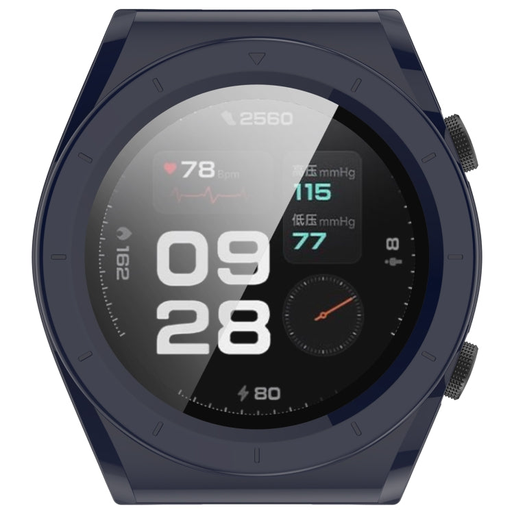 For Xiaomi Watch H1 PC + Tempered Film Integrated Watch Protective Case(Blue) - Watch Cases by PMC TechLife | Online Shopping South Africa | PMC TechLife | Buy Now Pay Later Mobicred