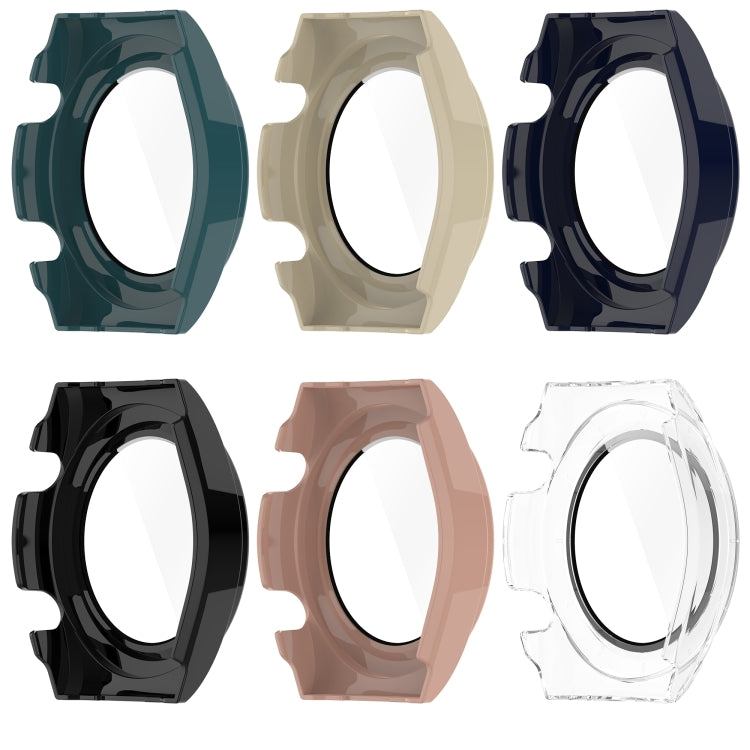 For Xiaomi Watch H1 PC + Tempered Film Integrated Watch Protective Case(Blue) - Watch Cases by PMC TechLife | Online Shopping South Africa | PMC TechLife | Buy Now Pay Later Mobicred