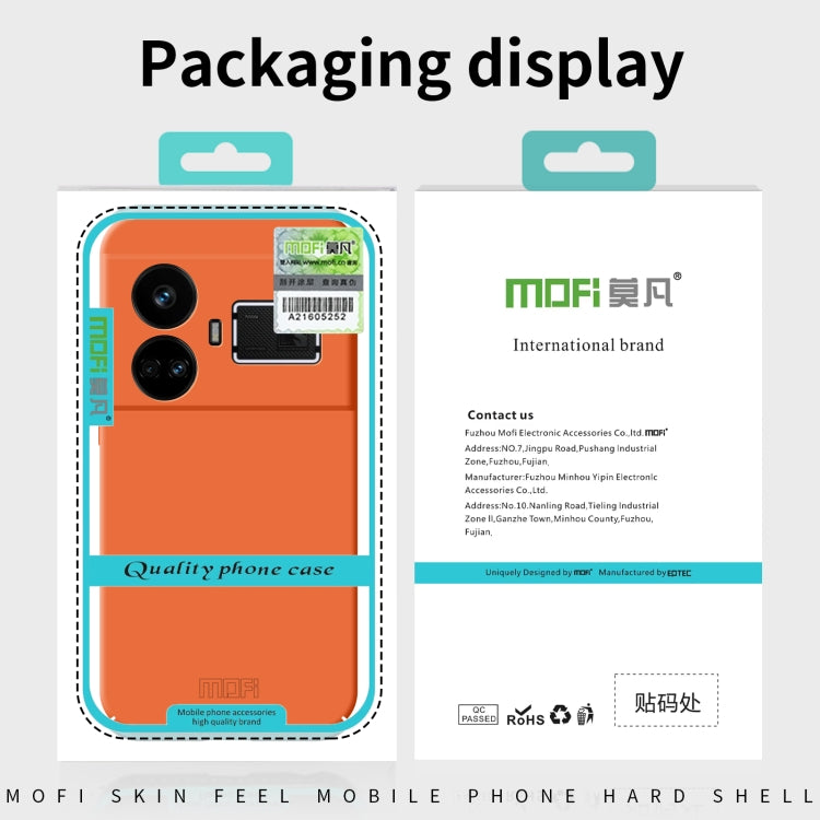 For Realme GT5 MOFI Qin Series Skin Feel All-inclusive PC Phone Case(Green) - Realme Cases by MOFI | Online Shopping South Africa | PMC Jewellery