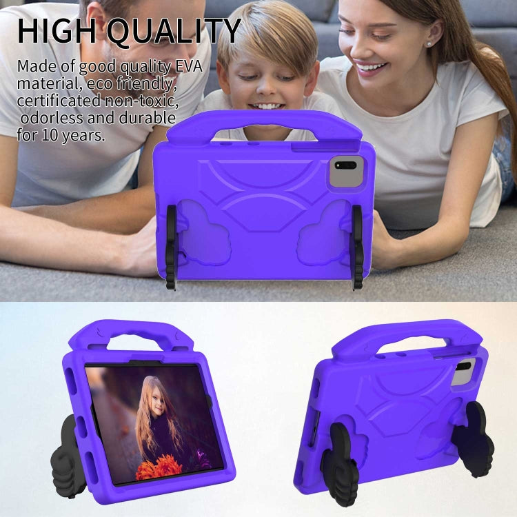 For Samsung Galaxy TAB S9 11 X710 2023 Thumb Bracket EVA Shockproof Tablet Case(Purple) - free shipping - PMC Jewellery - Order now!