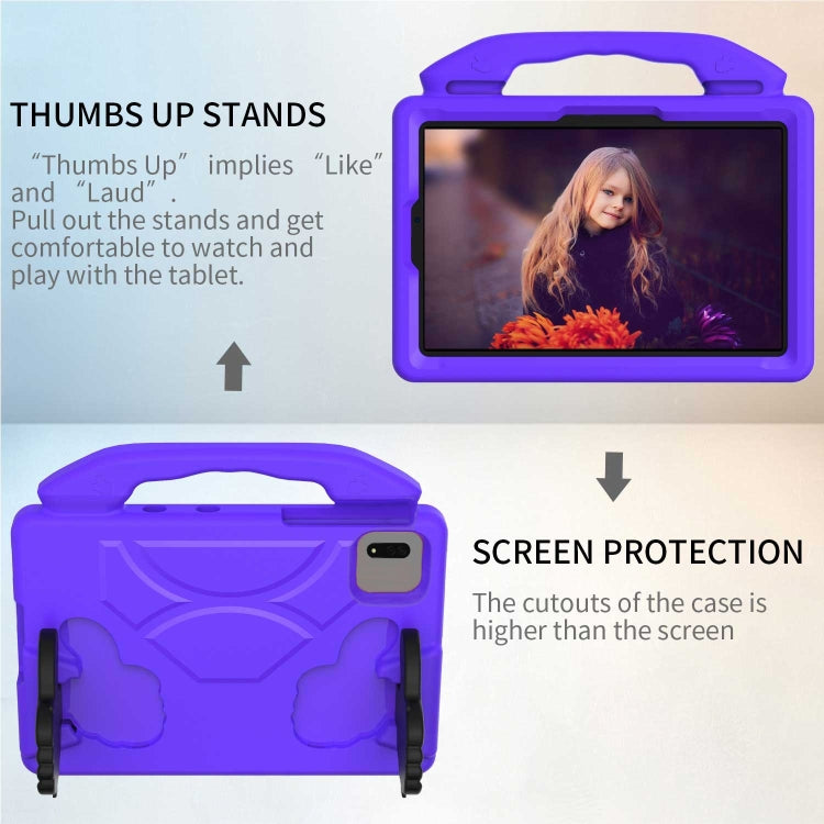 For Samsung Galaxy TAB S9 11 X710 2023 Thumb Bracket EVA Shockproof Tablet Case(Purple) - free shipping - PMC Jewellery - Order now!