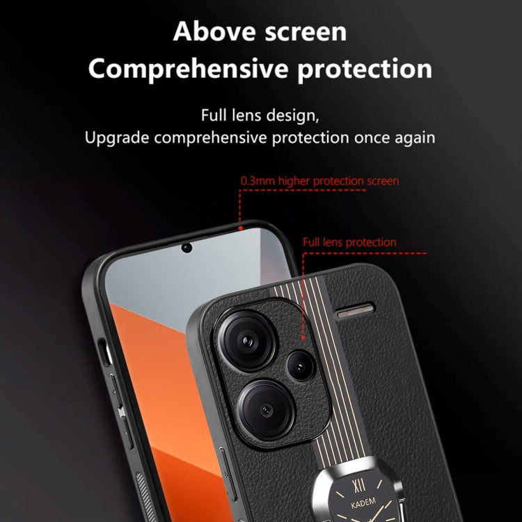 For Xiaomi Redmi Note 13 Pro+ Magnetic Litchi Leather Back Phone Case with Holder(Green) - Note 13 Pro+ Cases by PMC TechLife | Online Shopping South Africa | PMC TechLife | Buy Now Pay Later Mobicred