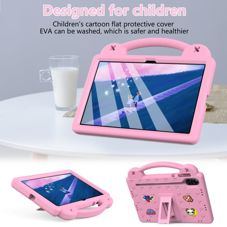For Honor Pad X9 / X9 2024 Handle Kickstand Children EVA Shockproof Tablet Case(Pink) - Honor by PMC TechLife | Online Shopping South Africa | PMC TechLife | Buy Now Pay Later Mobicred
